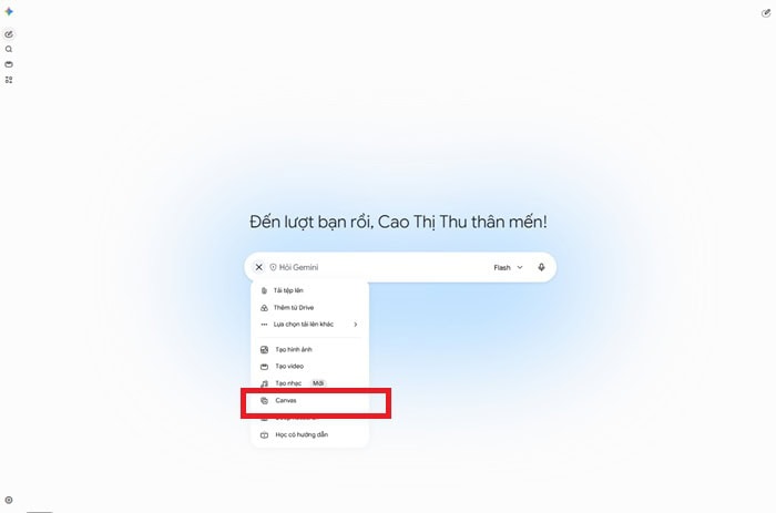 Gemini Canvas là gì? Tổng quan, tính năng, lợi ích, cách sử dụng và lưu ý 8 khởi tạo không gian Canvas
