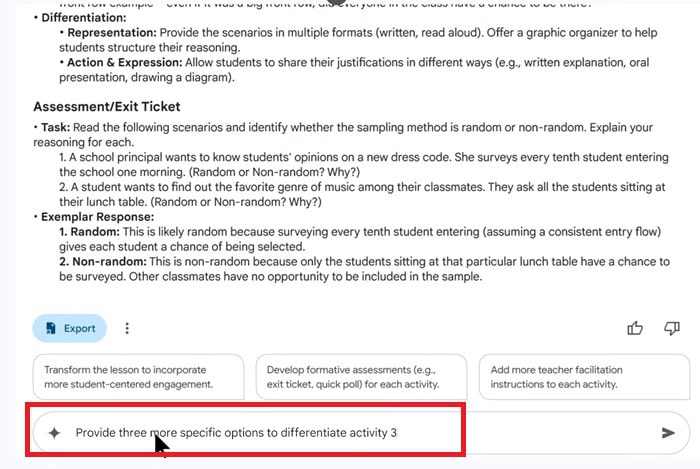 Gemini trong Google Classroom| Tổng quan, lợi ích, tính năng và cách dùng 13 sử dụng thanh lệnh