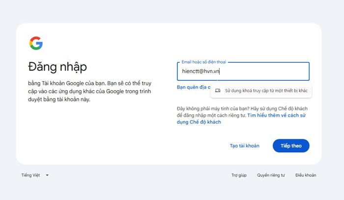 Hướng dẫn cách đổi ảnh đại diện trên Google Meet chuyên nghiệp từ A-Z 6 đăng nhập vào tài khoản