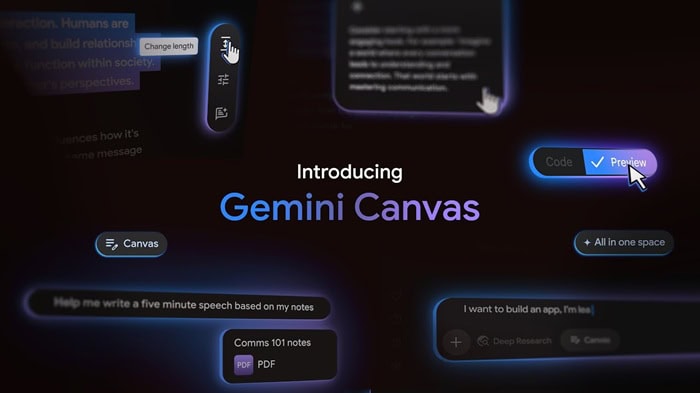 Gemini Canvas là gì? Tổng quan, tính năng, lợi ích, cách sử dụng và lưu ý 5 Gemini Canvas