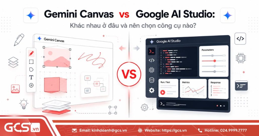 Gemini Canvas vs Google AI Studio: Khác nhau ở đâu và nên chọn công cụ nào? 4 gemini canvas vs google ai studio