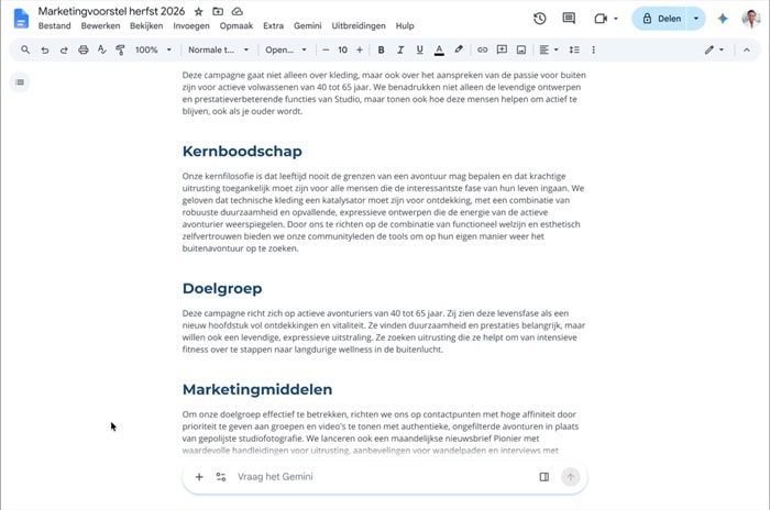Cập nhật tính năng mới của Google Workspace trong tuần 13/07 - 18/07/2026 8 Gemini trong Google Docs