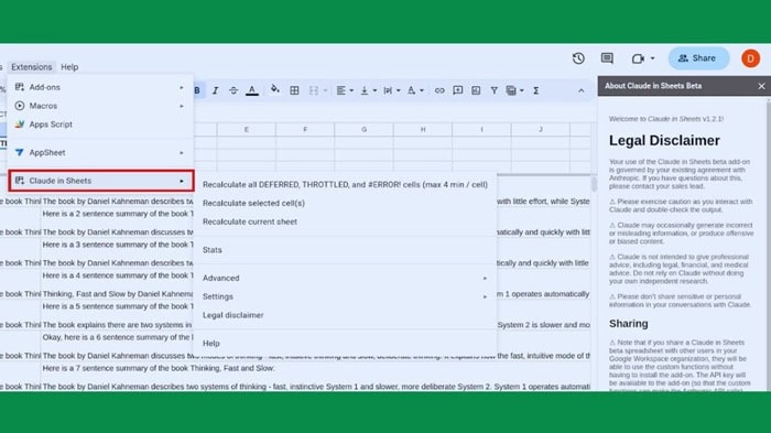 Google Sheets Claude là gì? Tổng quan, tính năng, cách dùng, lỗi dùng lưu ý 6 cách làm việc thủ công