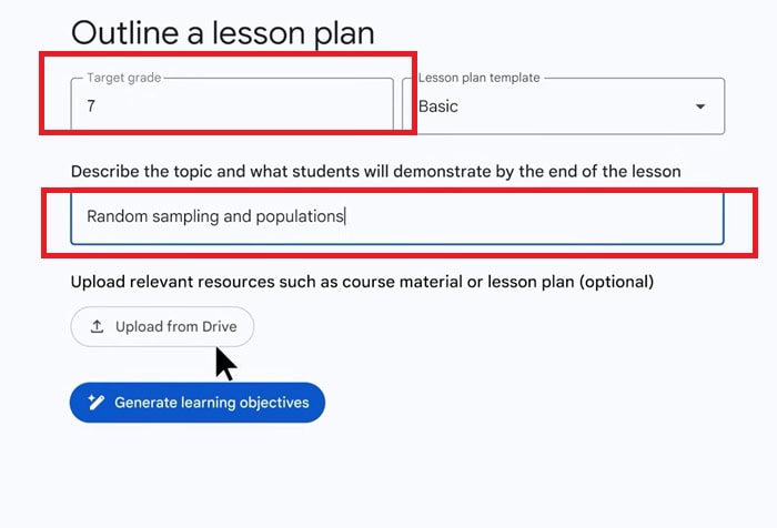 Gemini trong Google Classroom| Tổng quan, lợi ích, tính năng và cách dùng 10 Nhập thông tin lớp học