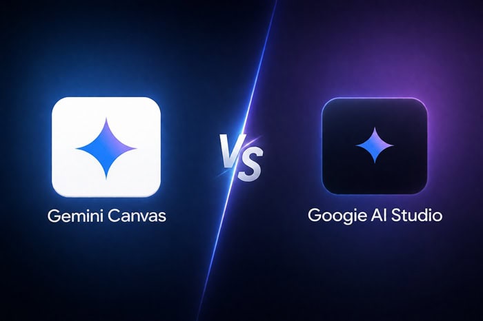 Gemini Canvas vs Google AI Studio: Khác nhau ở đâu và nên chọn công cụ nào? 9 khả năng kỹ thuật