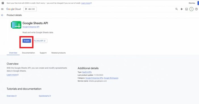 Kết nối Google Sheets với n8n: Hướng dẫn chi tiết A-Z 9 Google Sheets API