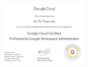 Google Partner là gì? GCS Việt Nam - Đối tác cấp cao của Google tại Việt Nam 16 chung chi google vu thi thuy linh