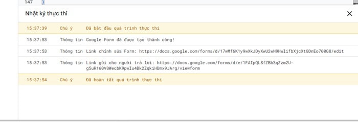 Hướng dẫn cách tạo Google Forms bằng ChatGPT nhanh, chuẩn từ A-Z 12 Nhật ký thực thi
