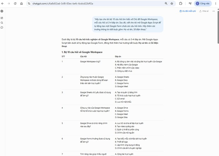 Hướng dẫn cách tạo Google Forms bằng ChatGPT nhanh, chuẩn từ A-Z 5 Chuẩn bị nội dung