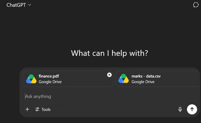 Tải tệp Google Drive lên ChatGPT: Hướng dẫn chi tiết từ A-Z 16 Nhập câu lệnh phân tích