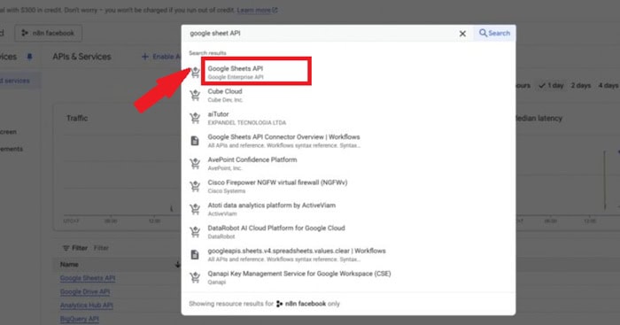 Kết nối Google Sheets với n8n: Hướng dẫn chi tiết A-Z 8 menu APIs & Services