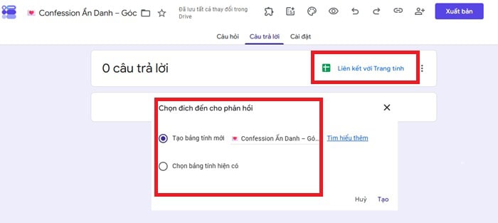 Cách tạo confession bằng Google Sheets: Hướng dẫn chi tiết từ A-Z 8 Liên kết dữ liệu với Google Sheets