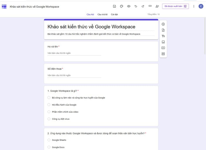 Hướng dẫn cách tạo Google Forms bằng ChatGPT nhanh, chuẩn từ A-Z 13 Mở Google Forms