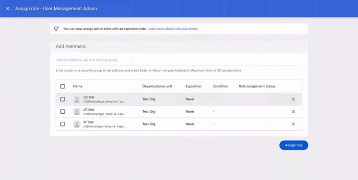 Cập nhật tính năng mới của Google Workspace trong tuần 21/09 - 26/09/2026 16 cấp quyền quản trị viên