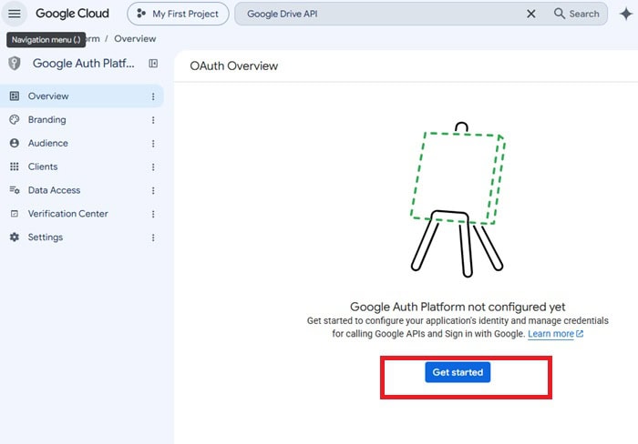 Hướng dẫn cách tích hợp Google Docs MCP với Claude Code từ A-Z 12 chọn Get started