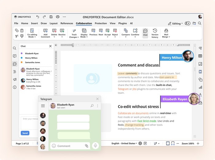 Giải pháp thay thế Google Docs | 05+ Lựa chọn đáng cân nhắc (2026) 11 công cụ ONLYOFFICE Docs
