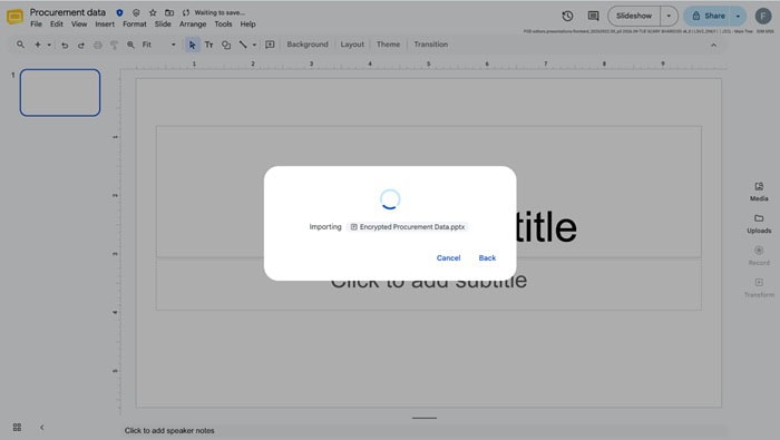 Cập nhật tính năng mới của Google Workspace trong tuần 21/09 - 26/09/2026 17 thử nghiệm nhập PowerPoint