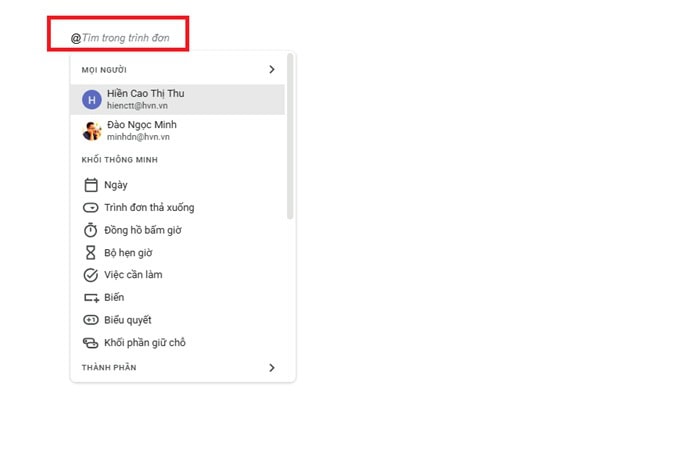 03 Cách tạo lịch trong Google Docs| Hướng dẫn chi tiết từ A-Z 13 Kích hoạt menu thông minh