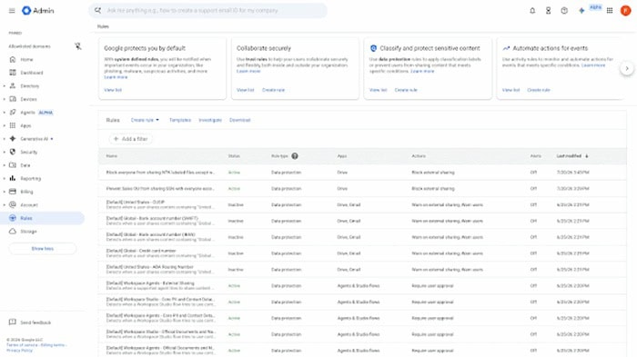 Cập nhật tính năng mới của Google Workspace trong tuần 14/09 - 19/09/2026 18 thiết lập giới hạn chia sẻ