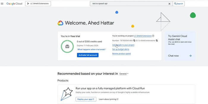 Google Cloud Text-to-Speech là gì? Tất tần tật các thông tin A-Z về giải pháp 11 Tạo tài khoản và dự án
