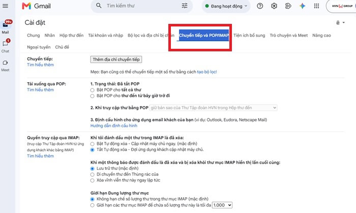 09 Cách bảo vệ tài khoản email an toàn, hiệu quả 13 Vào phần Cài đặt