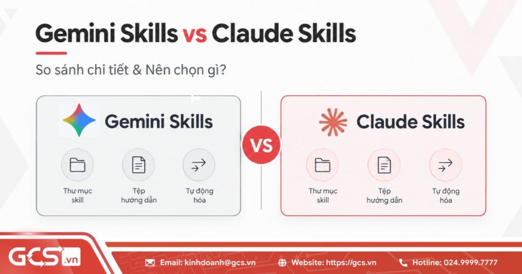Gemini Skills vs Claude Skills: So sánh chi tiết & nên chọn gì? 4 Gemini skill vs claude skill