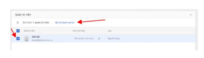Quản trị viên Google Workspace là gì? Hướng dẫn thêm và xóa tài khoản chi tiết 11 Bỏ chỉ định vai trò
