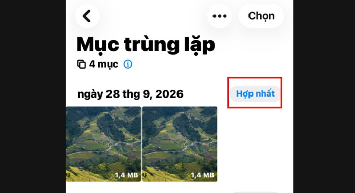 Hướng dẫn cách xóa ảnh trùng lặp trên Google Photos chi tiết từ A-Z 9 Nhấn Hợp nhất