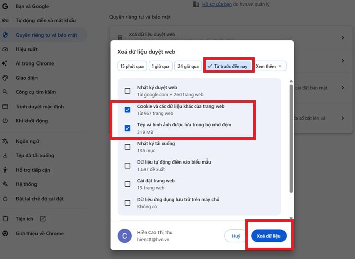 Lỗi con trỏ chuột biến mất trên Google Docs: Nguyên nhân và cách khắc phục 15 Xóa dữ liệu