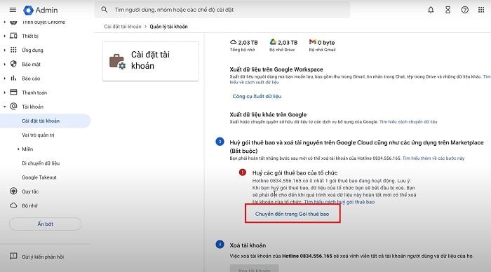 Quản trị viên Google Workspace là gì? Hướng dẫn thêm và xóa tài khoản chi tiết 15 Gói thuê bao