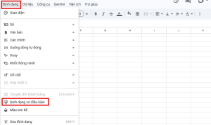 Giới hạn trong Google Sheets| Cập nhật mới nhất 2026 10 Định dạng có điều kiện