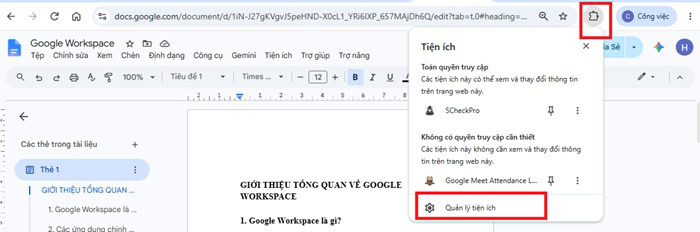 Lỗi con trỏ chuột biến mất trên Google Docs: Nguyên nhân và cách khắc phục 9 cửa sổ trình duyệt chính.