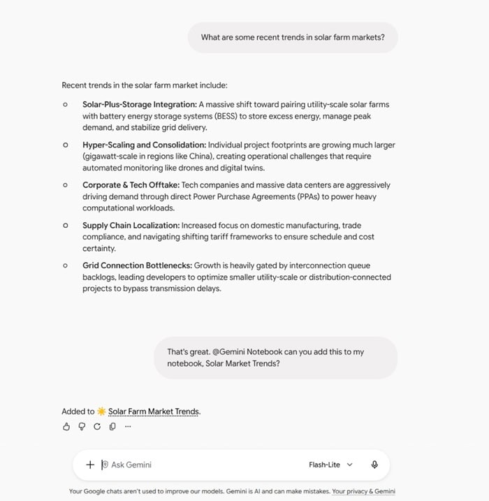 Cập nhật tính năng mới của Google Workspace trong tuần 19/10 - 24/10/2026 5 hỗ trợ xuất dữ liệu Gemini